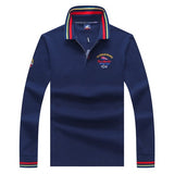 Tace & Shark brand long sleeve polo shirt men smart casual business para hombre male cotton shirt breathable undershirt