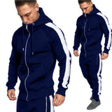 Zogaa 2018 Men Tracksuits Outwear Hoodies Zipper Sportwear Sets Male Sweatshirts Cardigan Men Set Clothing Pants plus size
